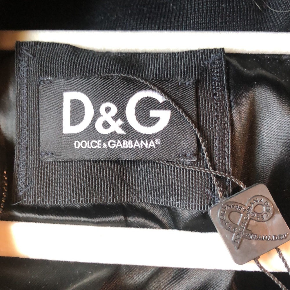 D&G Gold Sequin Bomber Jacket fun sparkly fully lined S - Picture 14 of 15
